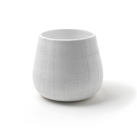 vaso in ceramica bianco