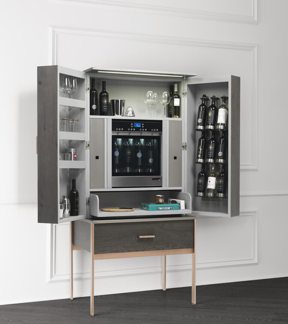 convivium: mobile per vino elegante