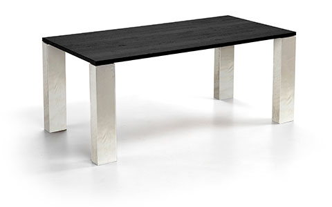 Tavolo Noa di metallo e legno